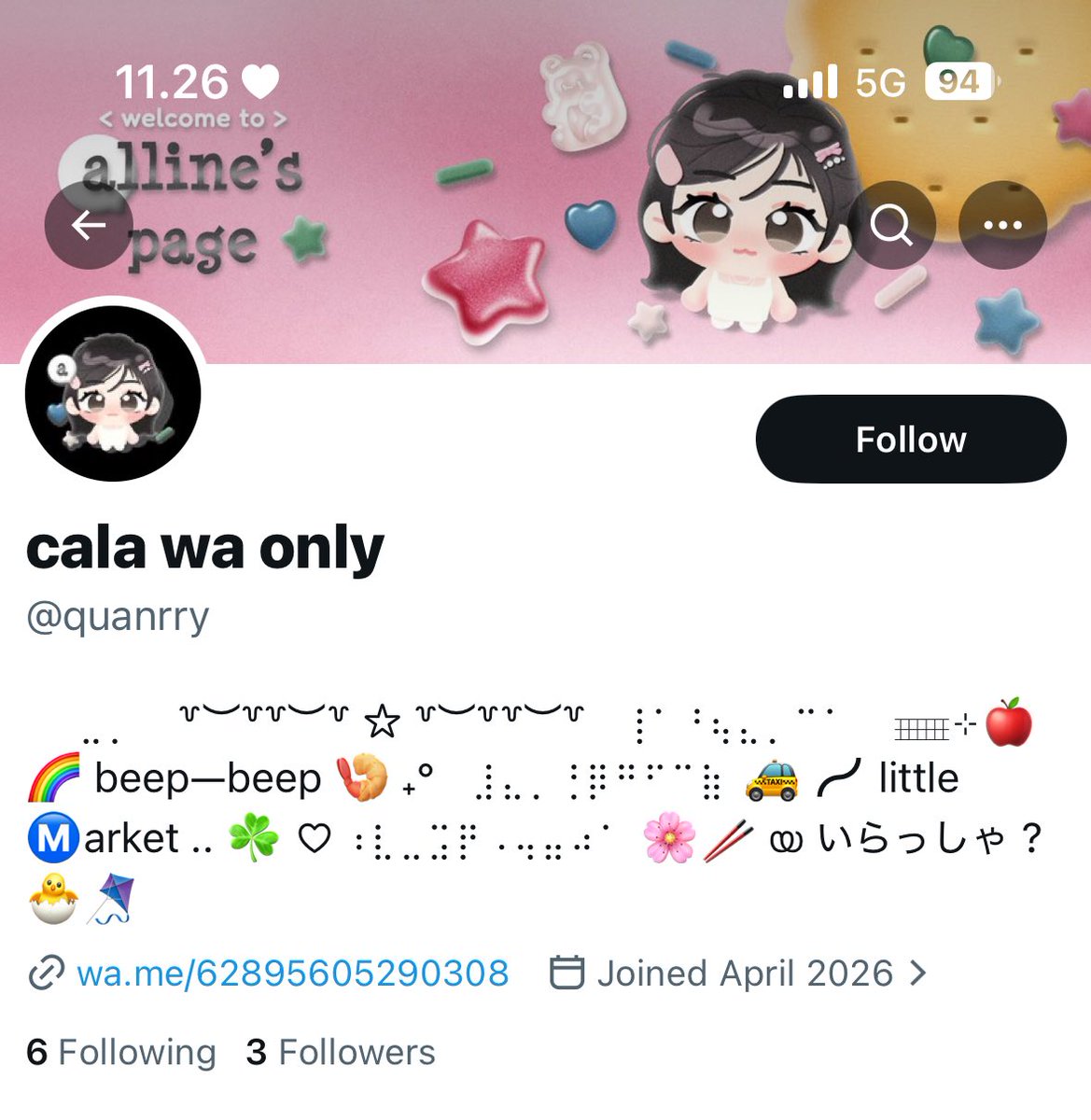 alline the wording ♡ tweet media