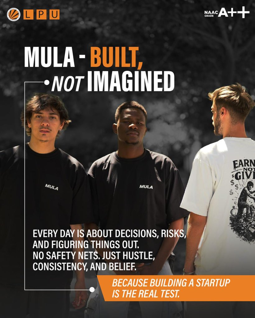 lpuuniversity's tweet image. Today’s #EduRev Story celebrates an inspiring #LPUStudentAchievement! 🚀
Our B.Com student Leeroy Makomborero Maswera is building his fashion brand MULA with hustle, consistency &amp;amp; vision —turning dreams into reality with LPU’s support!
#LPU #StudentEntrepreneur