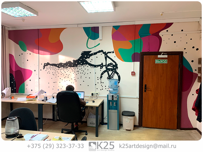 k25design's tweet photo. Художественная роспись в интерьере колл-центра офиса компании #k25artdesign #trompeloeil #искусствонаново #k25 #graffity #студияартдизайна_k25 #арткомпиляция Профессиональный подход, искусство - наново! https://t.co/zYGAOioDCY