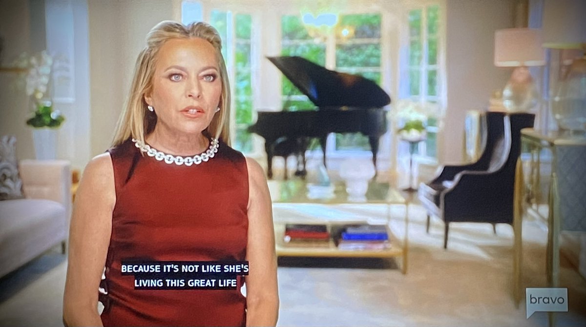 Sutton is so fucked up —

She so desperately wants to be accepted by the mean girls: she's wanted this from day one, except she's too pathetic to pull mean girl off. 🙄

One reason Garcelle walked away: she was so sick and tired watching her kiss Kyle's ass.

#RHOBH