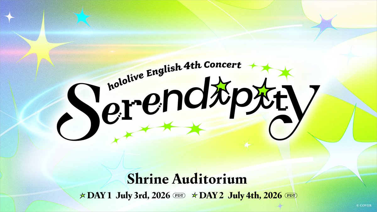 hololivetv's tweet image. 🎉#holoSerendipity🎉
/
hololive English 4th Concert -Serendipity-開催！
現地チケットの詳細が解禁されました✨
\

🔽プレスリリース🔽
prtimes.jp/main/html/rd/p…

#hololiveEN