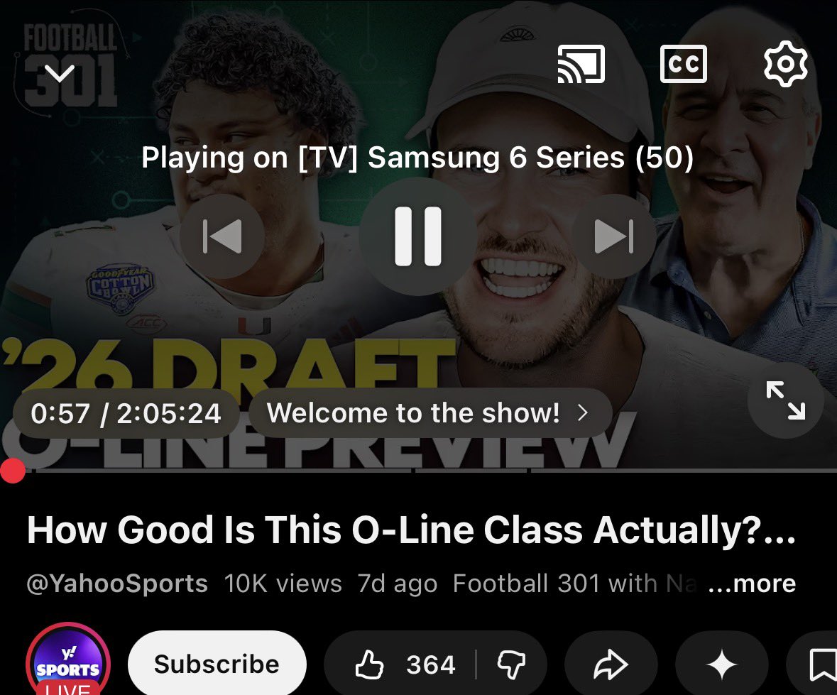 No better look into this draft’s offensive linemen than this.

<a href="/Nate_Tice/">Nate Tice</a> is a pro’s pro and his dad knows ball. Must watch 

youtu.be/jpb5NWo5RUA?si…