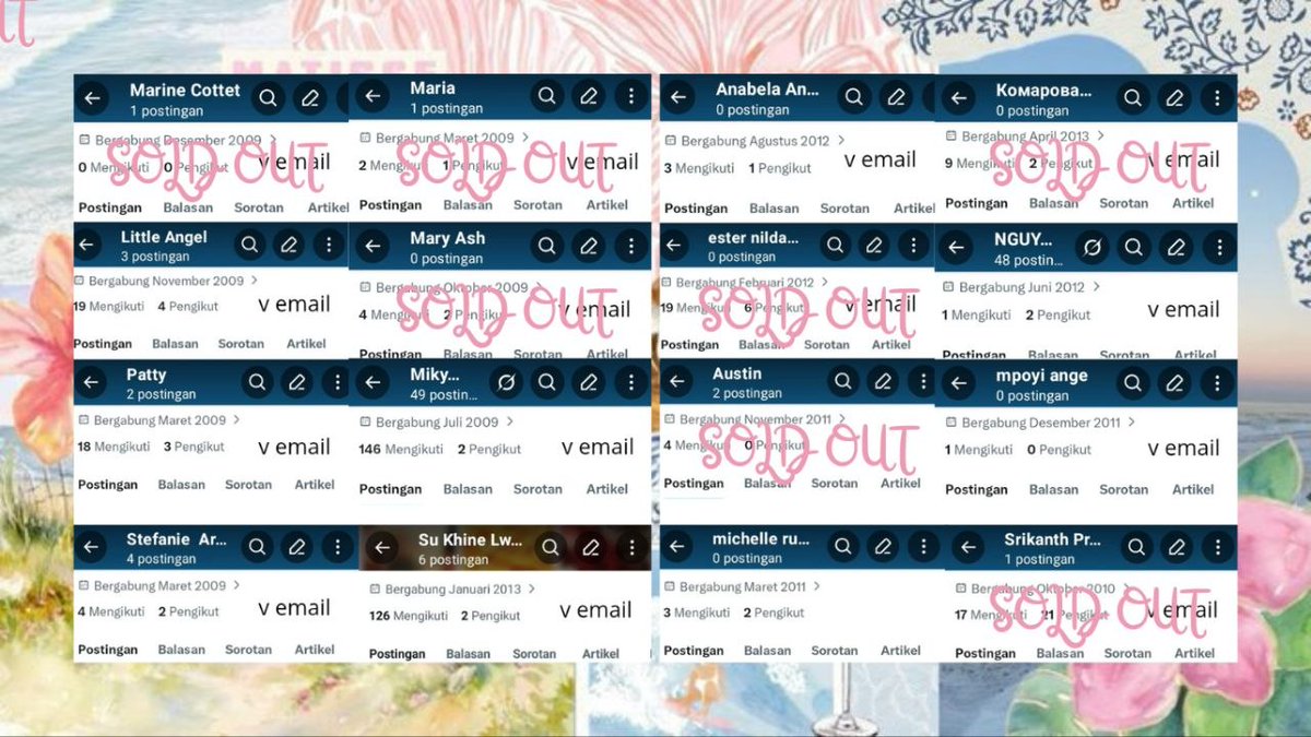 revlusive's tweet photo. @Hreuningkai kosongan adaaa tapi belum vall barangkali mauu

‘⅋── harga kosongan &amp; inact :

𔘓 v-email tahun lama : 15k 
𔘓 v-email tahun pendek 09 : 18k

𐙚 take ke wa : ☎️ https://t.co/JDXb8jhYzu https://t.co/xxnCd9wbVk