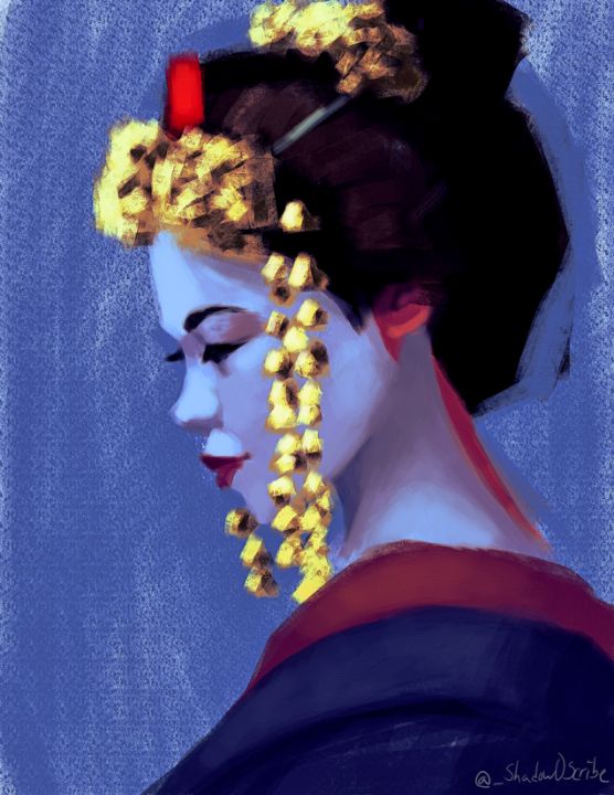 exile062's tweet photo. Art of the Day! "Geisha". Buy at: https://t.co/l8mKoV1nIm https://t.co/9C6J5KWMsD