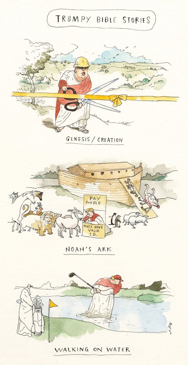 Some Trumpy Bible stories, courtesy of Barry Blitt.
