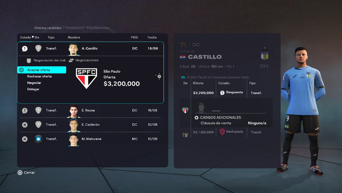 Creo que les quedó gustando el nivel de Arnaldo Castillo en Sao Paulo