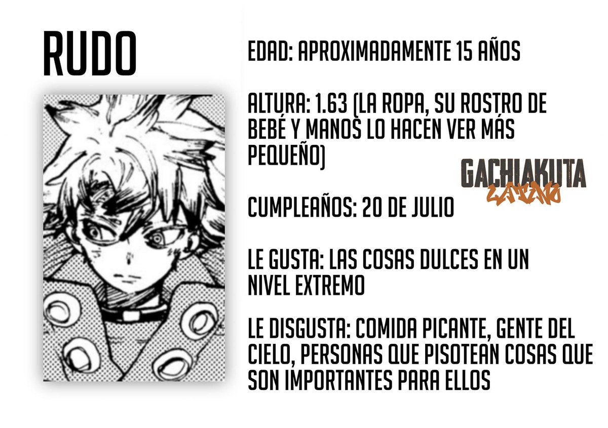 Baby Rudo Chapter 166 Capitulazo el 166 de Gachiakuta Confirmaron la edad de Enjin y si era ...
