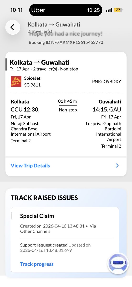 jonak8's tweet photo. @flyspicejet @flyspicejet why am i receiving flight status for today even when I initiated refund ??? Refund my money! @airsewa_MoCA @airsewa_MoCAs @DGCAIndia https://t.co/V0ZiM3jAzV