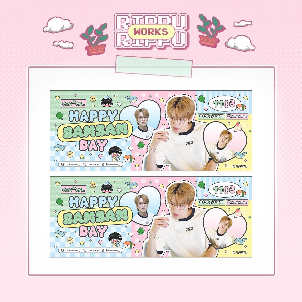 _2rippu's tweet photo. ,𓈒   ᳝ ✿ Banner   ִᚐ  ֯ 🌷

➜ สอบถามรายละเอียด dm ได้เลยค่ะ ✨
➜ ดูผลงานเพิ่มเติมที่ #2rippuworks

#รับออกแบบ #รับออกแบบของแจก #รับออกแบบgiveaway #commissionth https://t.co/ct45Q7eXjR
