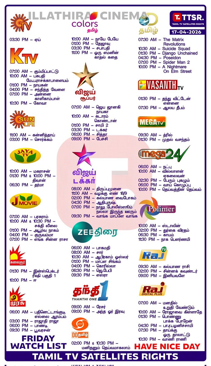 TAMIL TV SATELLITES RIGHTS tweet media
