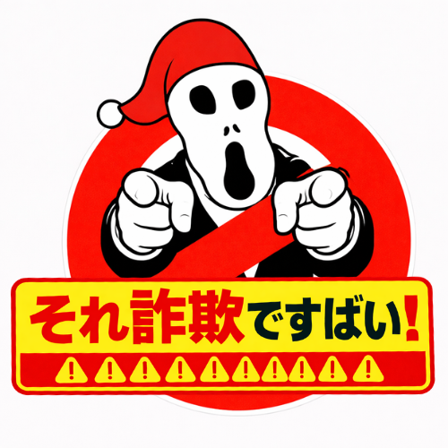 mutekingsan's tweet photo. それ詐欺ですばいステッカー出来ました！

むてきんぐオリジナルグッズ販売所のむてきんぐステッカー（それ詐欺ですばいバージョン）ステッカー https://t.co/Dxce5qzMjd #suzuri https://t.co/ydbBxyQ3o0