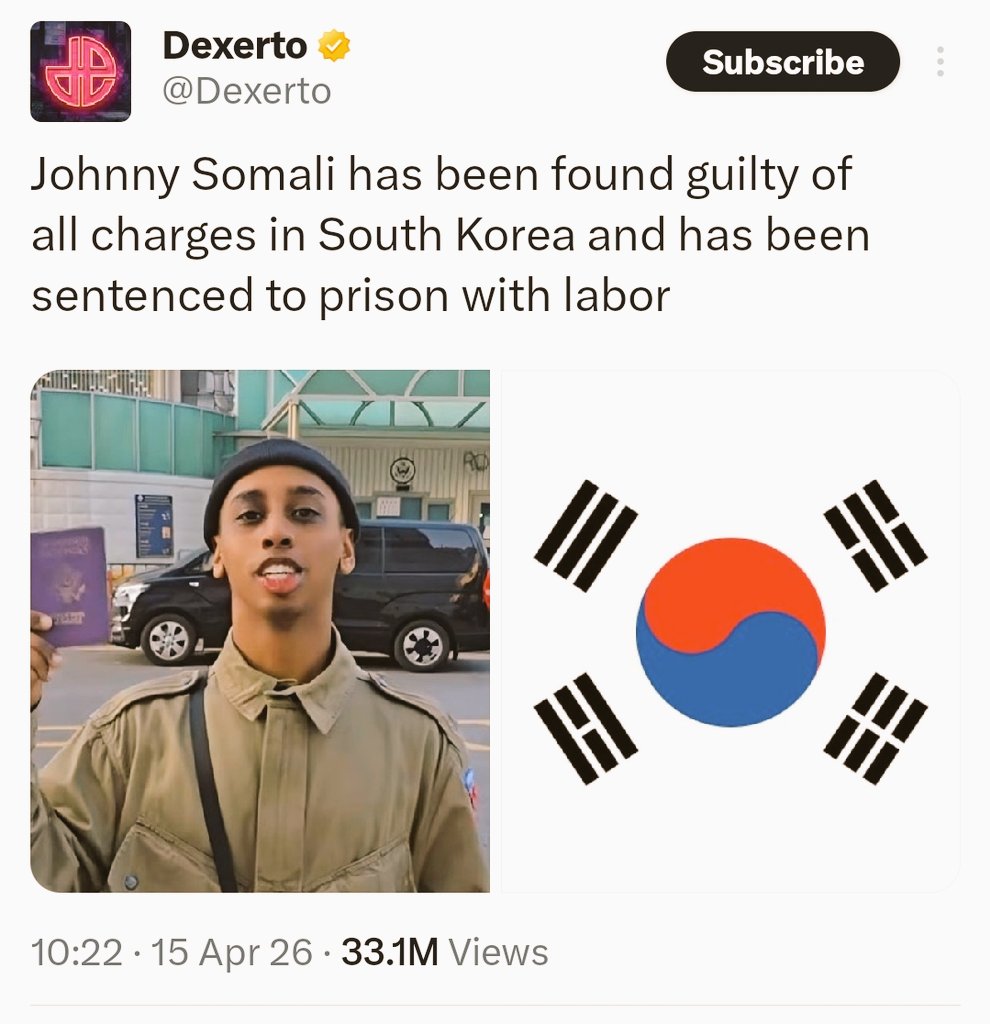 מעולה, הקוריאנים עשו איתו צדק, לכלא!
(חבל שרק שישה חודשים)

אגב, הטינופת היה גם בישראל, (הוא מתעב אותנו) לא הפסיק לטרלל, להציק, להעליב ואפילו קיבל כאפה מישראלי ככל שזכור לי