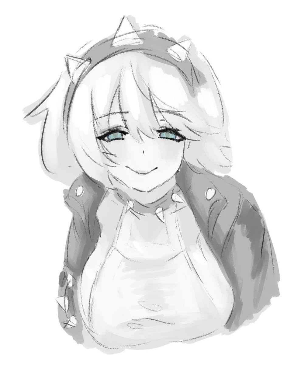 Marmooses's tweet photo. Guilty Gear Elphelt doodle https://t.co/6VihZgez6x