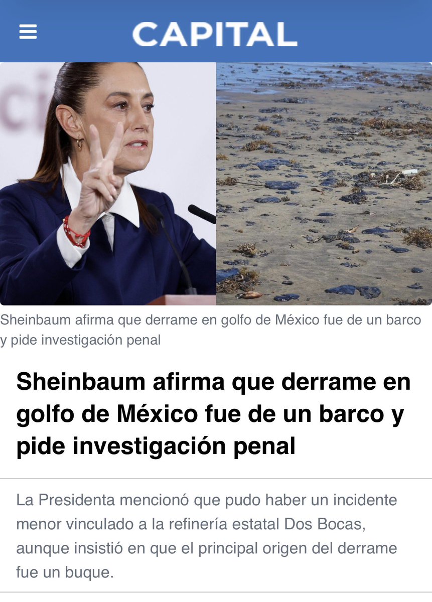 LauraBruges's tweet photo. 🛢️Desde febrero tenían registro del derrame por un oleoducto de Pemex. 

El tiempo y la naturaleza los evidenció. Pero como pretendían  seguirlo ocultando usaron sus huestes para supuestamente “desmentir” a ambientalistas,  organizaciones internacionales, medios de comunicación y a los  propios pobladores.

La respuesta no fue atender el problema, sino descalificar y acusar de conspiración contra el gobierno

La gobernadora de Veracruz, Rocío Nahle, faltó a la verdad con la versión del “barco” (fantasma 👻)
Versión que también sostuvo la presidenta.