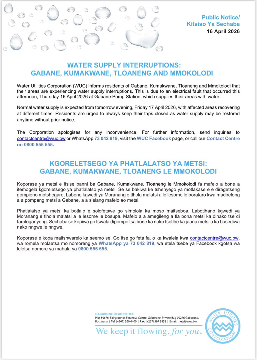 Water Utilities Corporation tweet media