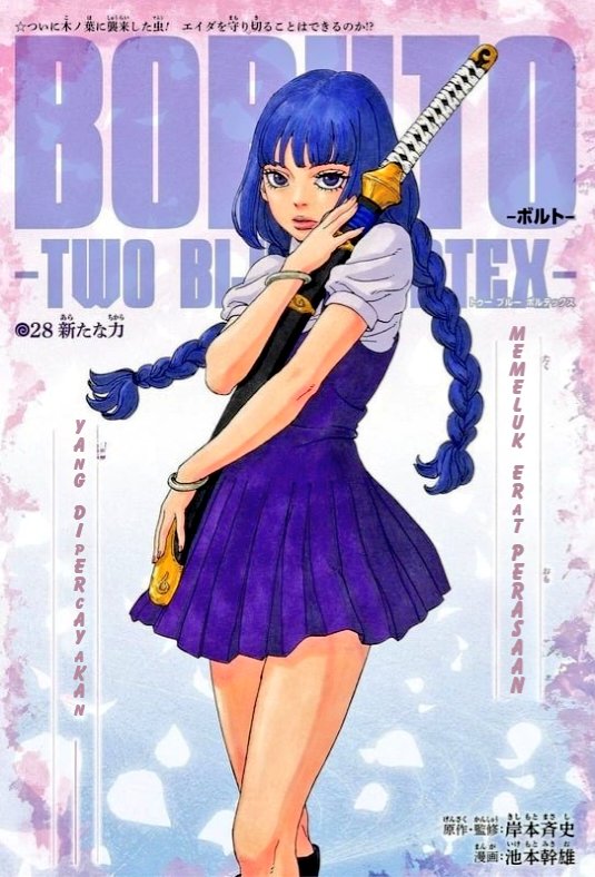 Pembaca sudah dikasih tau bahwa perasaan Boruto sudah diberikan, dipercayakan kepada Sumire, tinggal tunggu pengakuan karakternya aja dalam cerita. Suka banget sama perkembangan cinta Nona Ilmuwan. Sejak awal sampai sekarang SEMAKIN KUAT 🔩🪻 
#BoruSumi