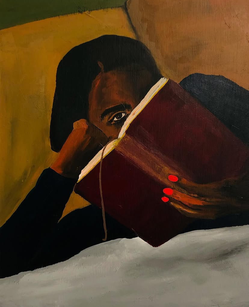 ayoush_____'s tweet photo. 🎨 « On ne voit généralement pas les femmes se reposer » : les portraits du repos de Danielle McKinney

Cette ancienne photographe devenue peintre s’est spécialisée dans les représentations de femmes noires savourant la solitude et la détente.

Danielle McKinney n’a commencé à peindre à plein temps qu’en 2020, pendant le confinement dû à la COVID. 

Depuis, elle s’est imposée comme l’une des voix les plus singulières de la peinture contemporaine, grâce à ses portraits intimistes et cinématographiques de femmes noires dans des intérieurs luxueux et tamisés, figées dans des moments de repos et de contemplation.

► https://t.co/JawzMvrsOi