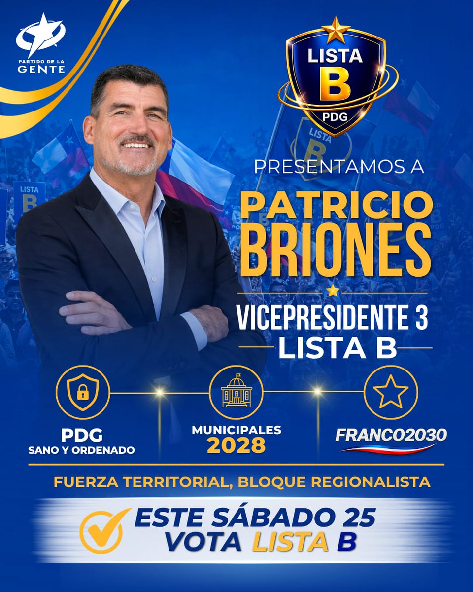 Bloqueregional's tweet photo. Les presentamos a *Patricio Briones* candidato a la *Vicepresidencia Nacional* en representación de la *Región del Biobío*

Profesor, publicista, traductor y entrenador FebaChile, ex deportista y seleccionado nacional. 

*Vota Bloque Regionalista , Vota Lista 🅱️* https://t.co/YbNkuzmsde