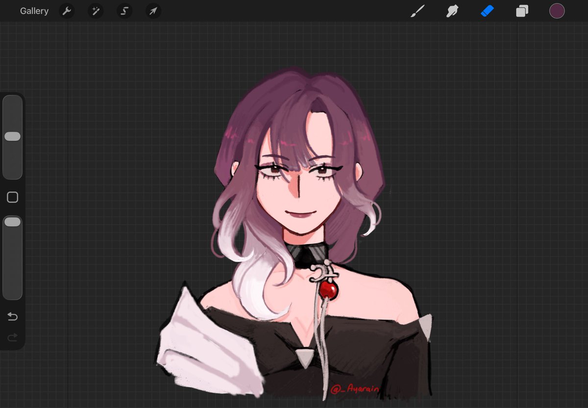 _Ayarain's tweet photo. Struggling on procreate orz https://t.co/B2xiiYN6ac