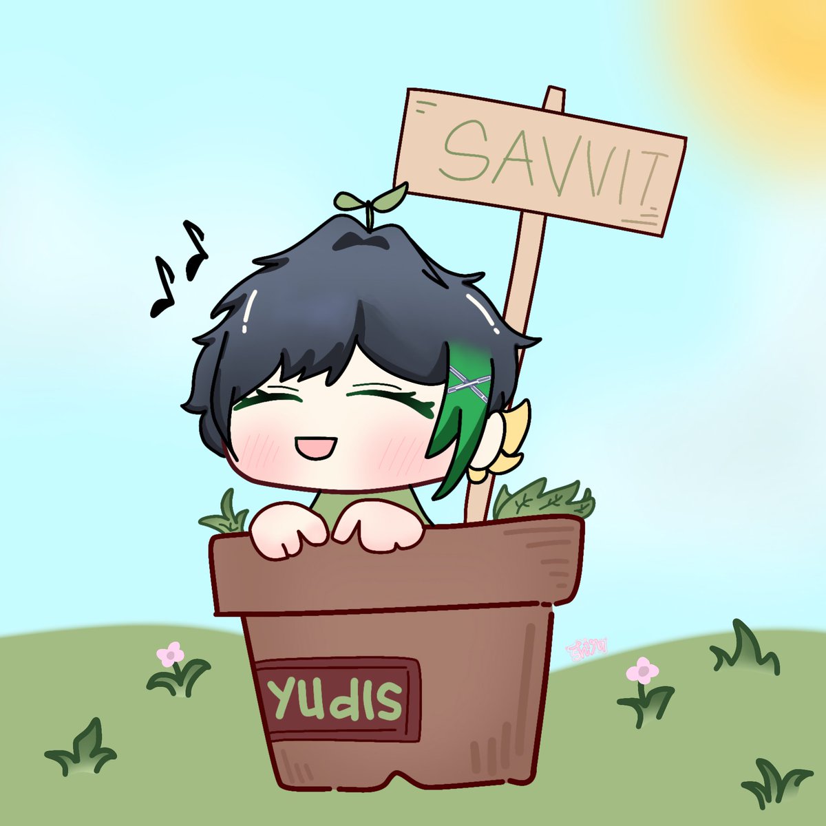 yuyo kalau digambarin anak tk xixi

#Yudiartsbun