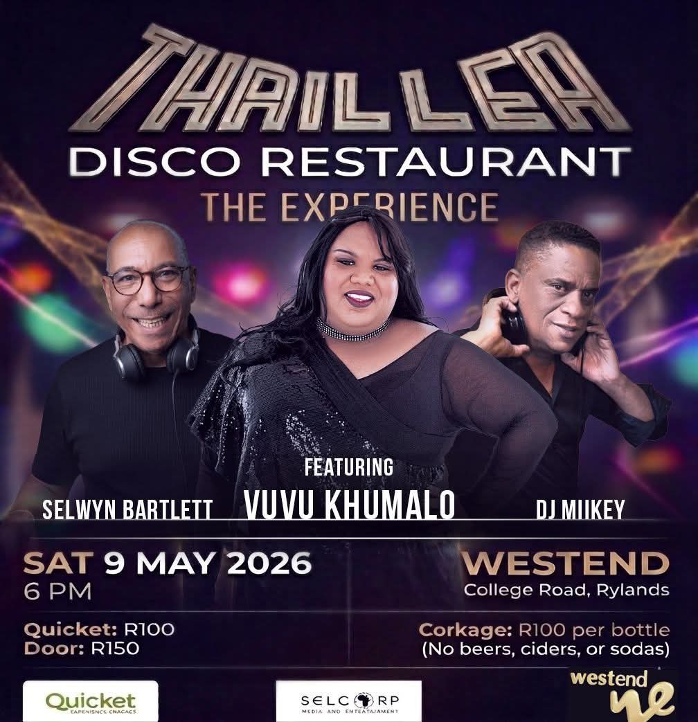 djselwynb's tweet photo. 👇🎟️🔗
https://t.co/Yqsv5aum5y
#ClubThriller #memoriesforlife #TheExperience
@MartinMyers @BryanTorien @Merentia @CapeTown_Bru @CPalanyandi @LesleyWells61 @nacvile @RobinAdamsZA https://t.co/jRFmhOXbiO