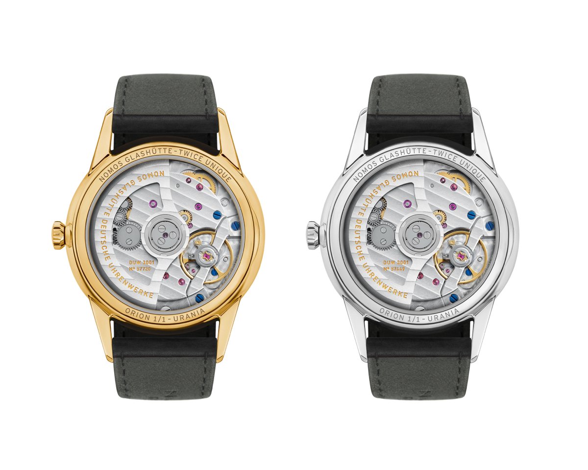 nomosglashuette's tweet image. Twice #Unique from #NOMOS Glashütte: Urania, shown here on Ludwig and Orion. Silver stars were speckled onto the dark blue dial with the finest mouse-hair brush, some of them luminescent with Superluminova. 

#nomos #nomosglashuette #twiceunique #wwg26

nomos-glashuette.com