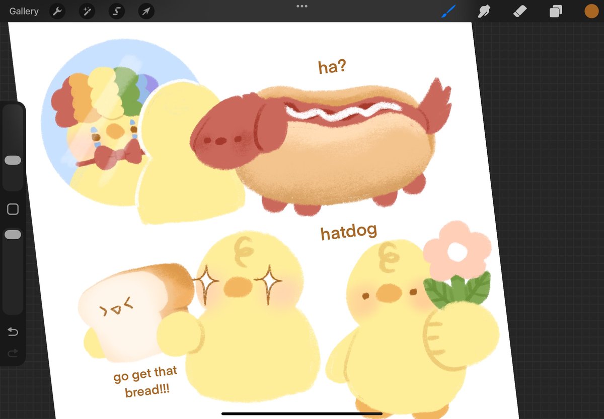 moebeansu's tweet photo. redrew some of my old sticker designs ehe https://t.co/BKM8MB6sas
