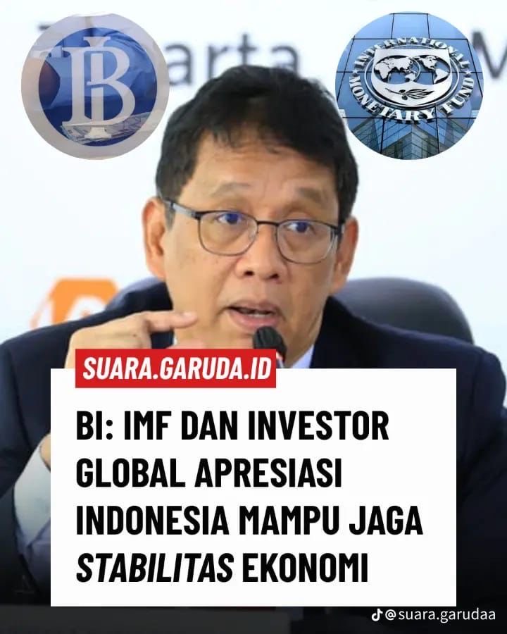 TLap27's tweet image. Apresiasi dari IMF dan investor global menunjukkan bahwa stabilitas ekonomi Indonesia tetap terjaga di tengah dinamika global.
#IndonesiaBerdaulat #EkonomiIndonesia #Stabilitas #Global #Investasi