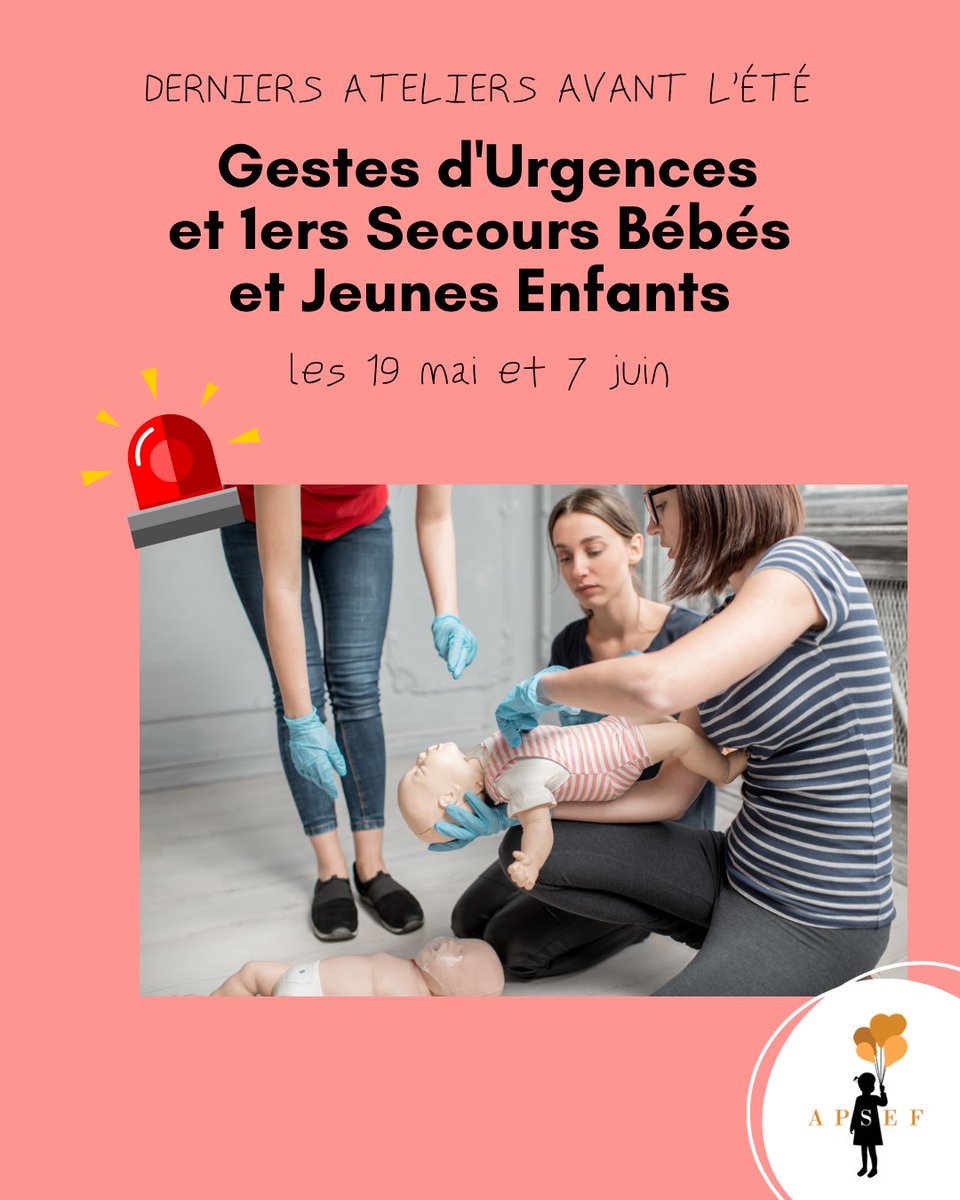 Savez-vous reconnaitre les signes d'#urgences et agir en conséquence ? 🚨
Étouffements, brûlures, saignements, arrêts cardio-respiratoires... Apprenez la théorie et mettez la en pratique lors de nos derniers ateliers #1erssecours de la saison avant l'été
apsef.fr/sante-bien-etr…