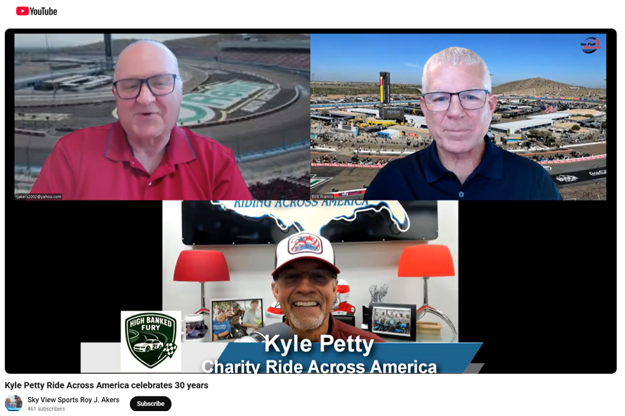📺 <a href="/kylepetty/">Kyle Petty</a> joins the High Banked Fury podcast to discuss the 30th Anniversary Kyle Petty Charity Ride Across America - raising funds for <a href="/VictoryJunction/">Victory Junction</a> 
GFT's Bob Francis joins host <a href="/RoyAkers9/">Roy Akers</a> of Sky View Sports for this special episode of HBF
LINK: youtu.be/ojkKaMtHOg4?si…