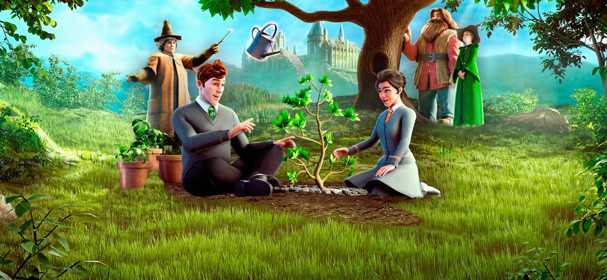 🌱 Весеннее настроение в Хогвартсе. Арт из Hogwarts Mystery