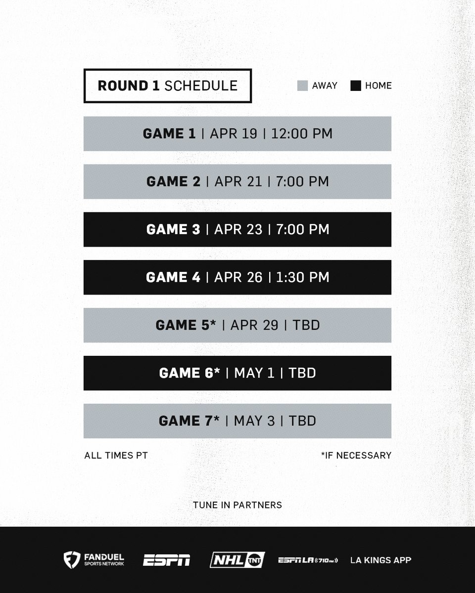 Change of scenery. 

📲 lakings.com/playoffs

#GoKingsGo