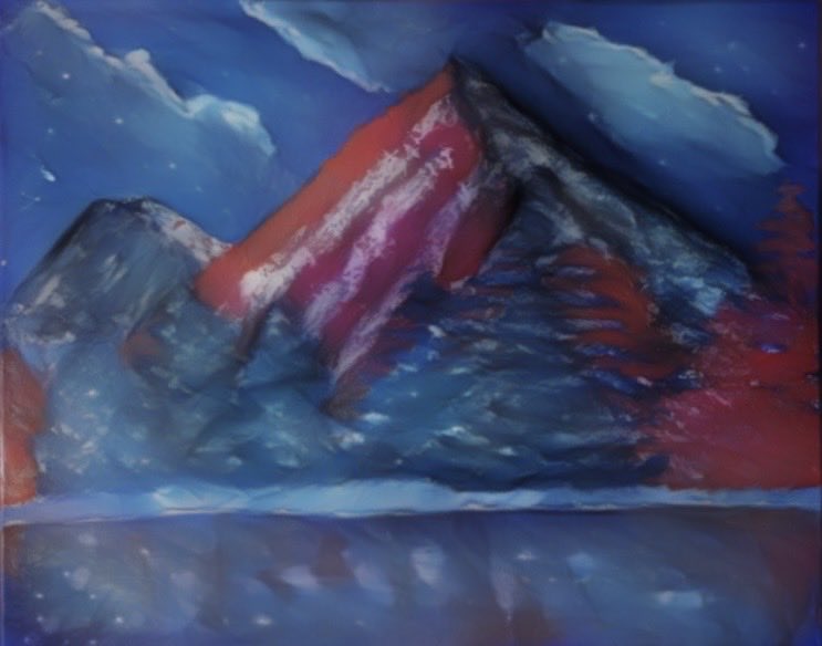 MommaCannoyArt's tweet image. #173 America 250 Patriot’s Peak 15 Apr 2026. #america #america250 #redwhiteandblue🔴⚪️🔵 #trees