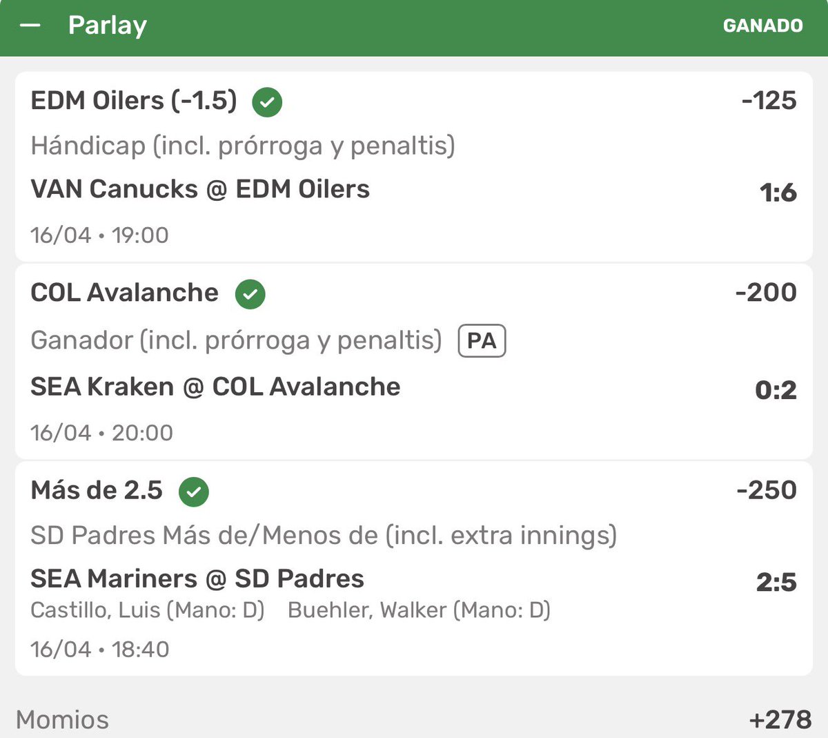 PicksdelSoplon's tweet photo. 🚨 ¡MAMALEY DE MARCO REY VERDE! 👑💰
Los Reyes App entregaron y ROMPIERON TODO 😈
¿La metiste? Comentá “VERDE” o “MAMALEY” YA 🔥
Más parleys como este TODOS LOS DÍAS en el grupo GRATIS 👇
#Mamaley #MarcoRey #LosReyesApp #VerdesDiarios #ApuestasDeportivas https://t.co/EEli6OiR3t