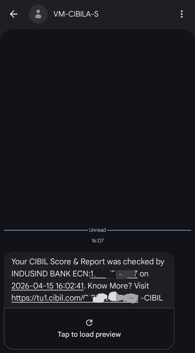 TDRRebel's tweet image. My CIBIL report was accessed by @MyIndusIndBank without my consent. I have NOT applied for any loan or credit product.

This is a serious data privacy concern. Who authorized this enquiry?

Request immediate clarification.

#CIBIL #DataPrivacy #Banking