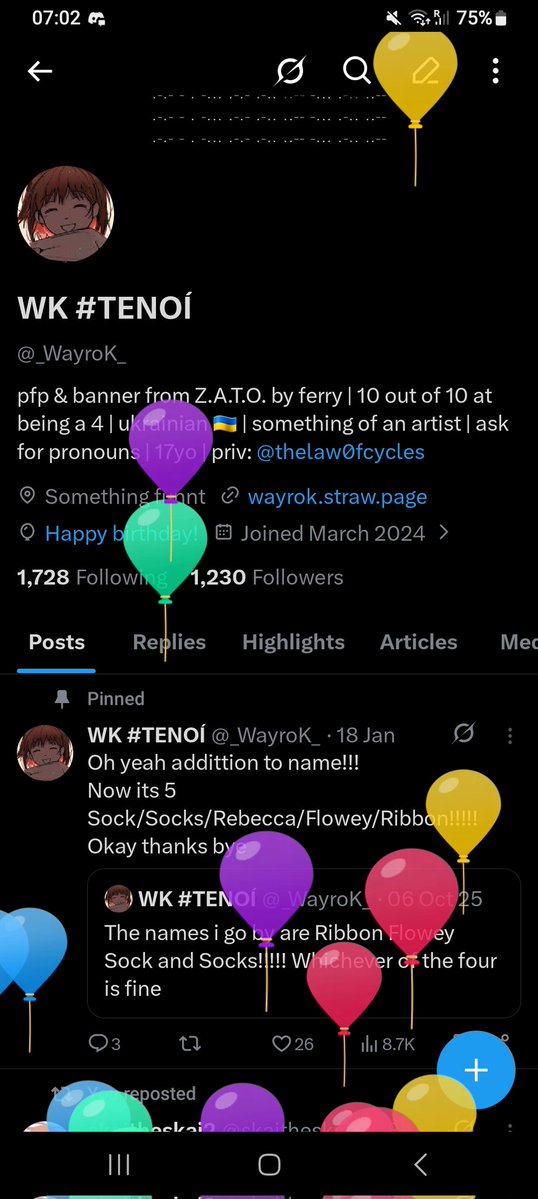 WK BIRTHDAY GIRL 🎉🎉🎉 #TENOÍ tweet media