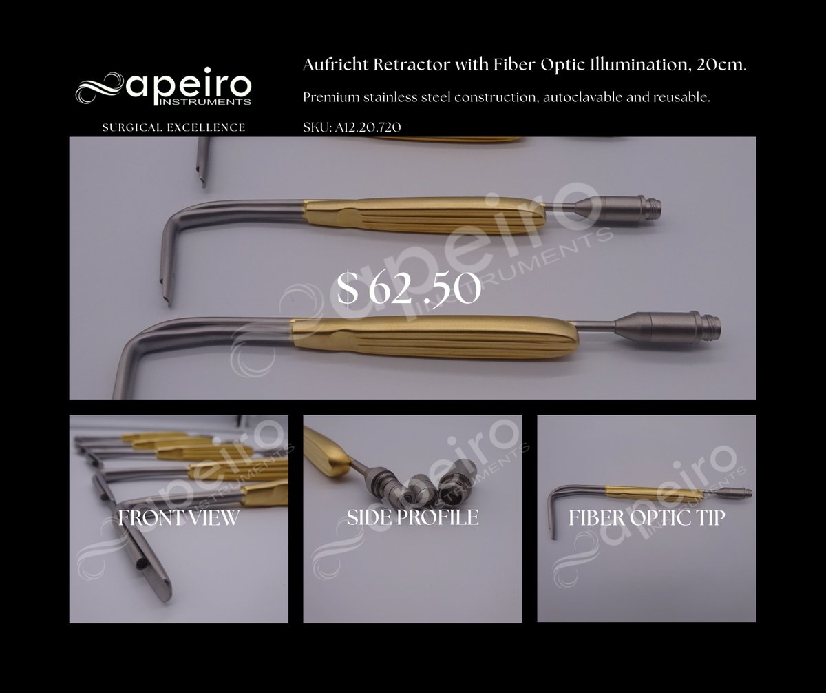 Apeiroinstrumen's tweet photo. 🔹 Title:

Aufricht Retractor with Fiber Optic Illumination 20cm
✔ ISO Certified
✔ OEM Available
✔ Global B2B Supply
🔗 https://t.co/seagP7wRwR
📧 contact@apeiroinstruments.com
#ApeiroInstruments
#ENTInstruments
#SurgicalRetractor
#MedicalExport https://t.co/ussIda2YDl