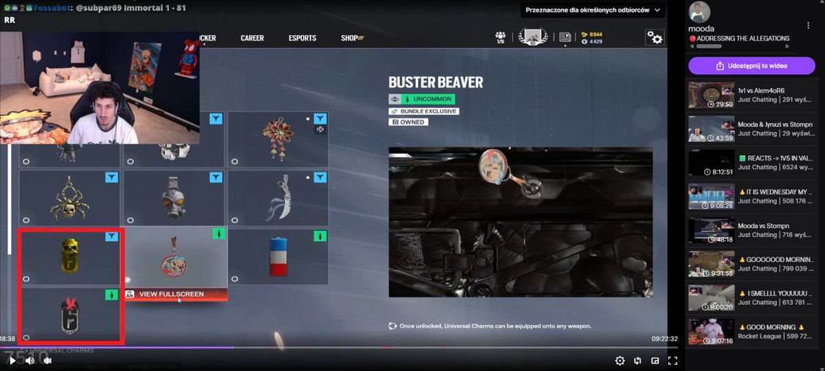 TTVDisuu's tweet photo. "I'm new to the game starter pack."
mooda forgot we can see his charms
The inventory never lies.🔍
Smurf or a bought account?
What do you think about that?🧐
luv from 🇵🇱

@SpoitR6 @Skitttlz @fettR6S 
#RainbowSixSiege #Smurf #R6S https://t.co/glKAJGNrVM