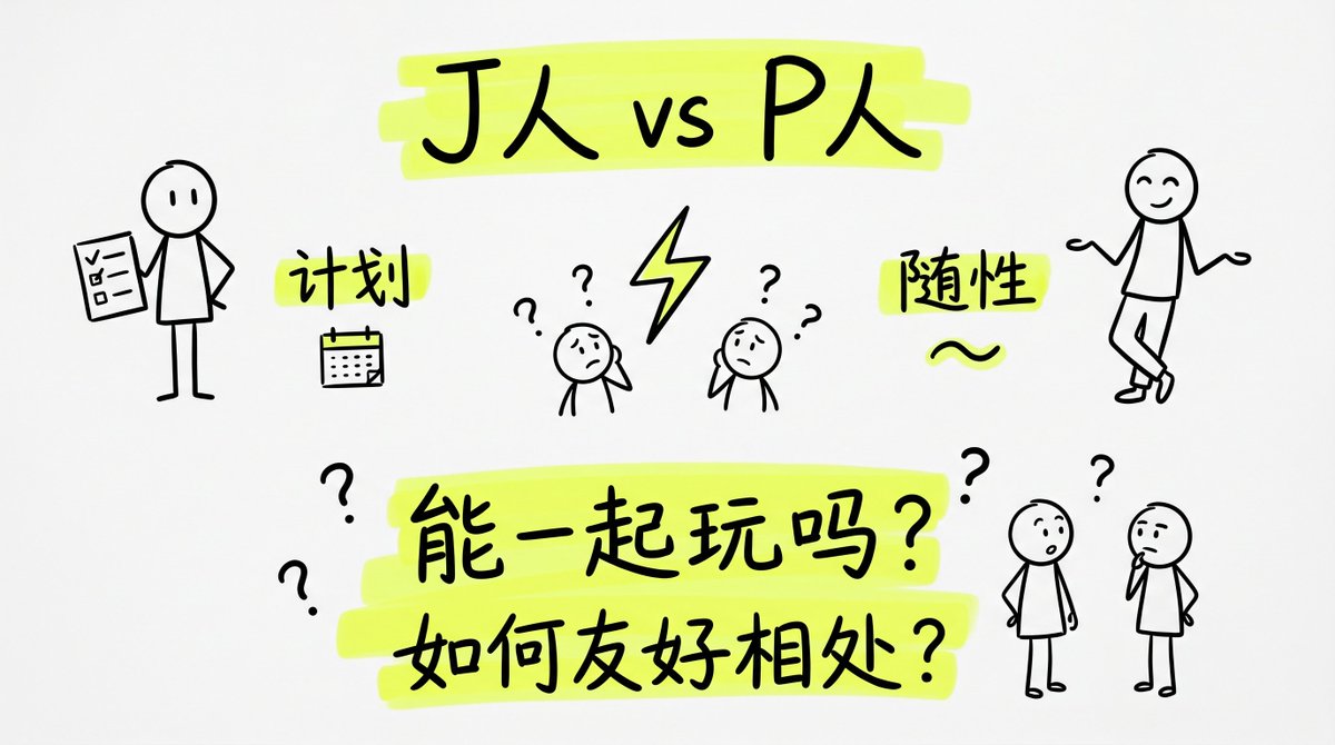 有没有人能告诉我 J人应该如何跟P人友好相处? 或者说这J人和P人到底能不能一起玩耍?