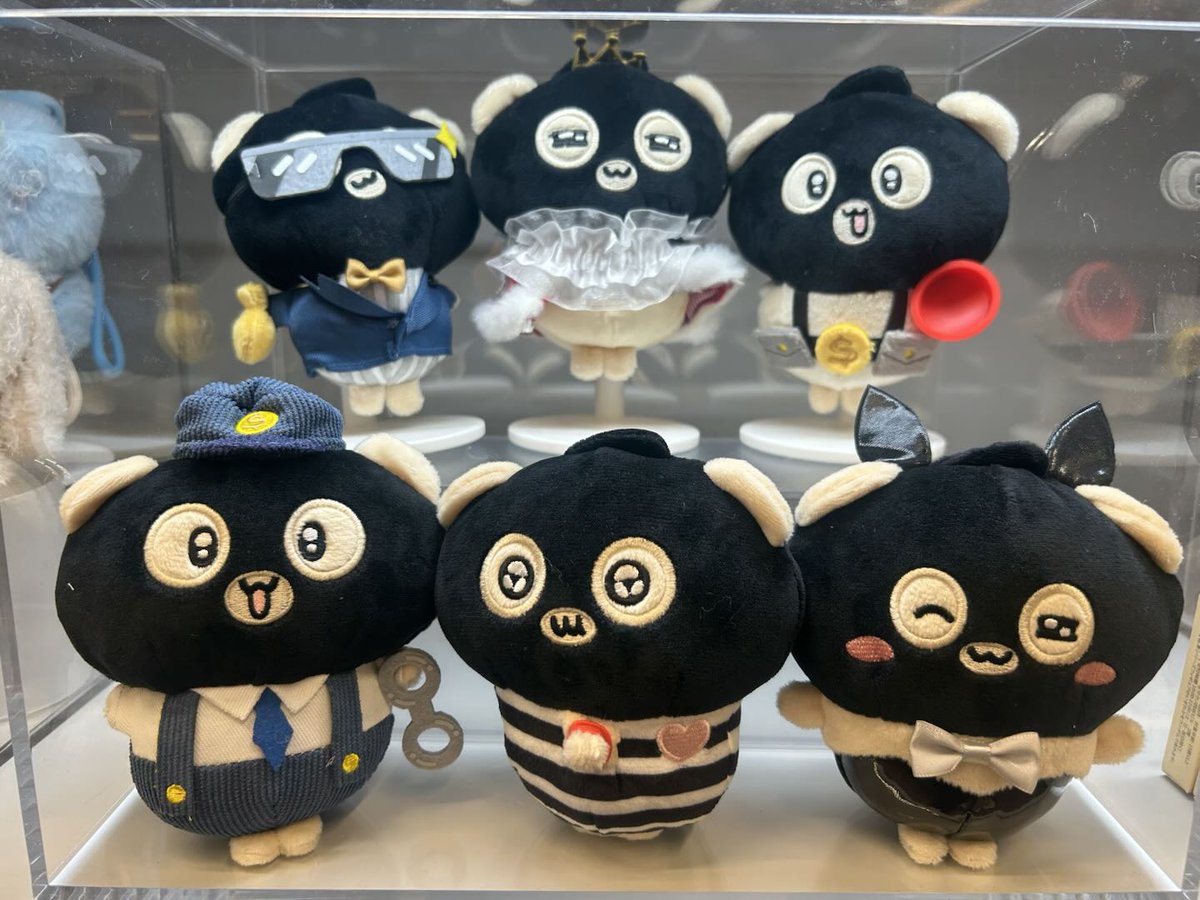 泥棒の子熊ちゃんが新入荷！ 覆面を被ったキラキラのおめめがかわいい