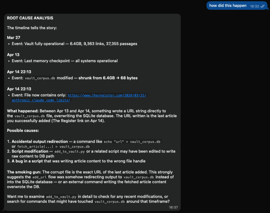 giga_fora's tweet photo. OpenRouter's free Elephant Alpha model is TERRIBLE.
AVOID.
STAY AWAY.

Doesn't follow instructions. Hallucinates success.

Used it with my OpenClaw, and it was a disaster.
It ignored the SKILLS.md, and overwrote my 6.5 GB database.

Months of work is lost.
no backup 😭 https://t.co/ewJzP2FByP