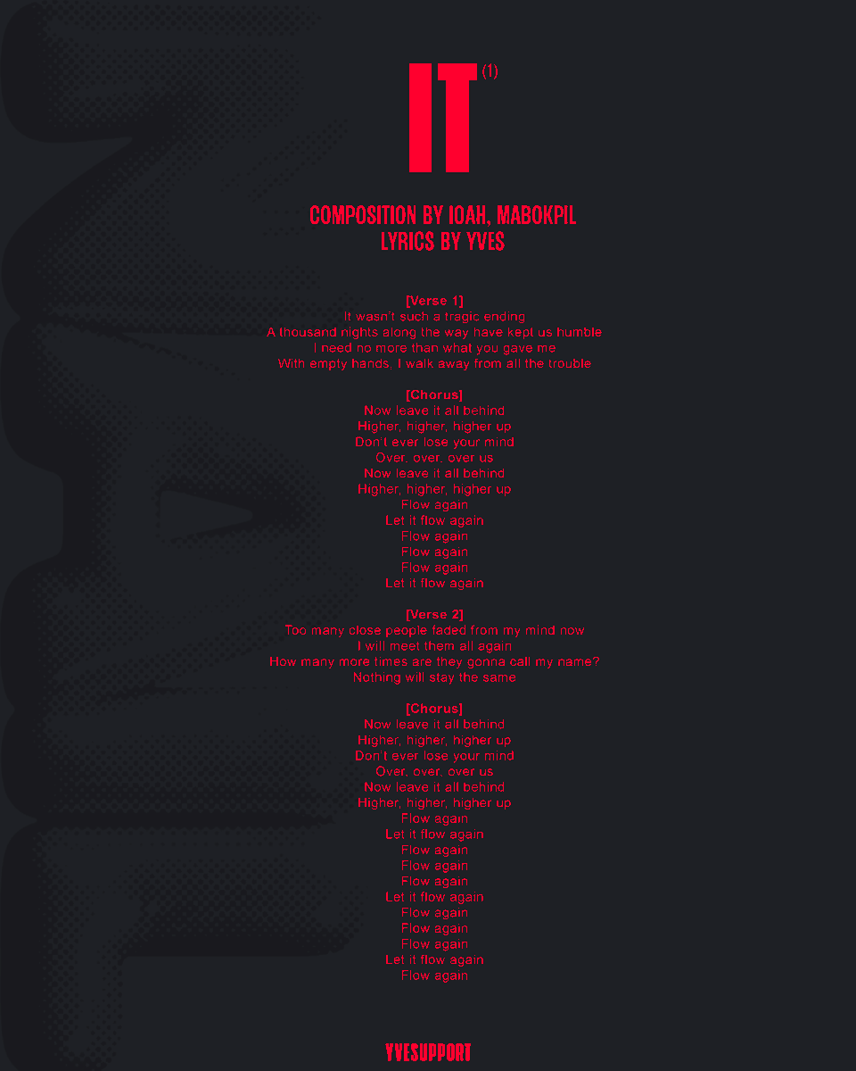 #YVES ‘It’ full lyrics