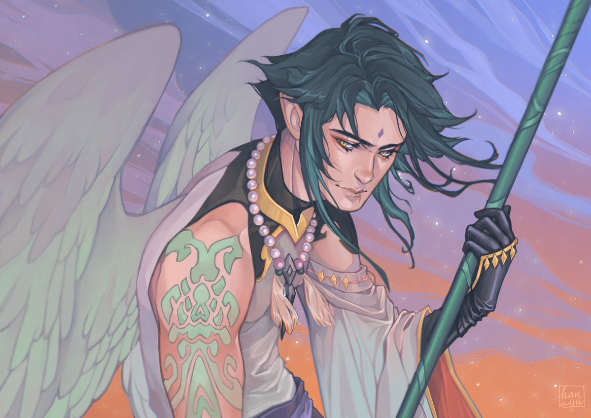 Old but gold - must be my fave Xiao art I ever made!

#魈誕生祭2026 #xiao #Genshinlmpct #genshinxiao #xiaobirthday