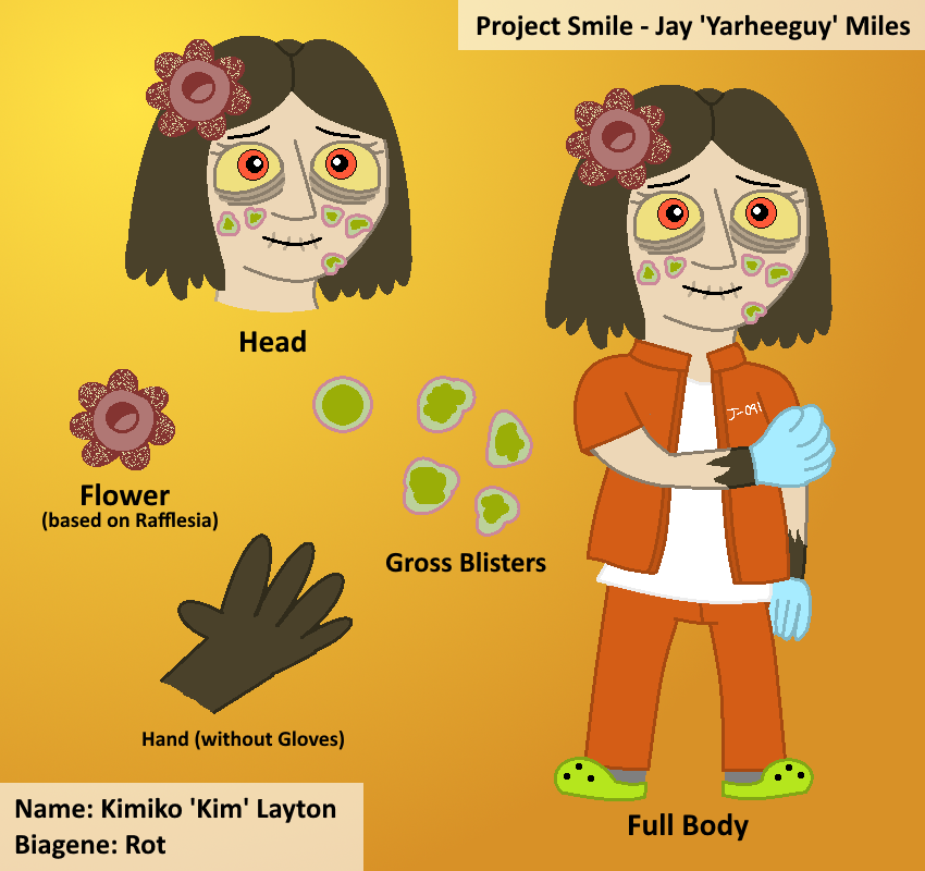 Yarheeguy's tweet photo. Next character concept art for Project Smile: The Sky Disease

A girl who sees the beauty in disgusting things such as mould and rot, nobody understands her interests, and she refuses to change.

#conceptart #game #gamedev #OC #originalcharacter #indiegame #gameproject https://t.co/BaXFvFKvh0