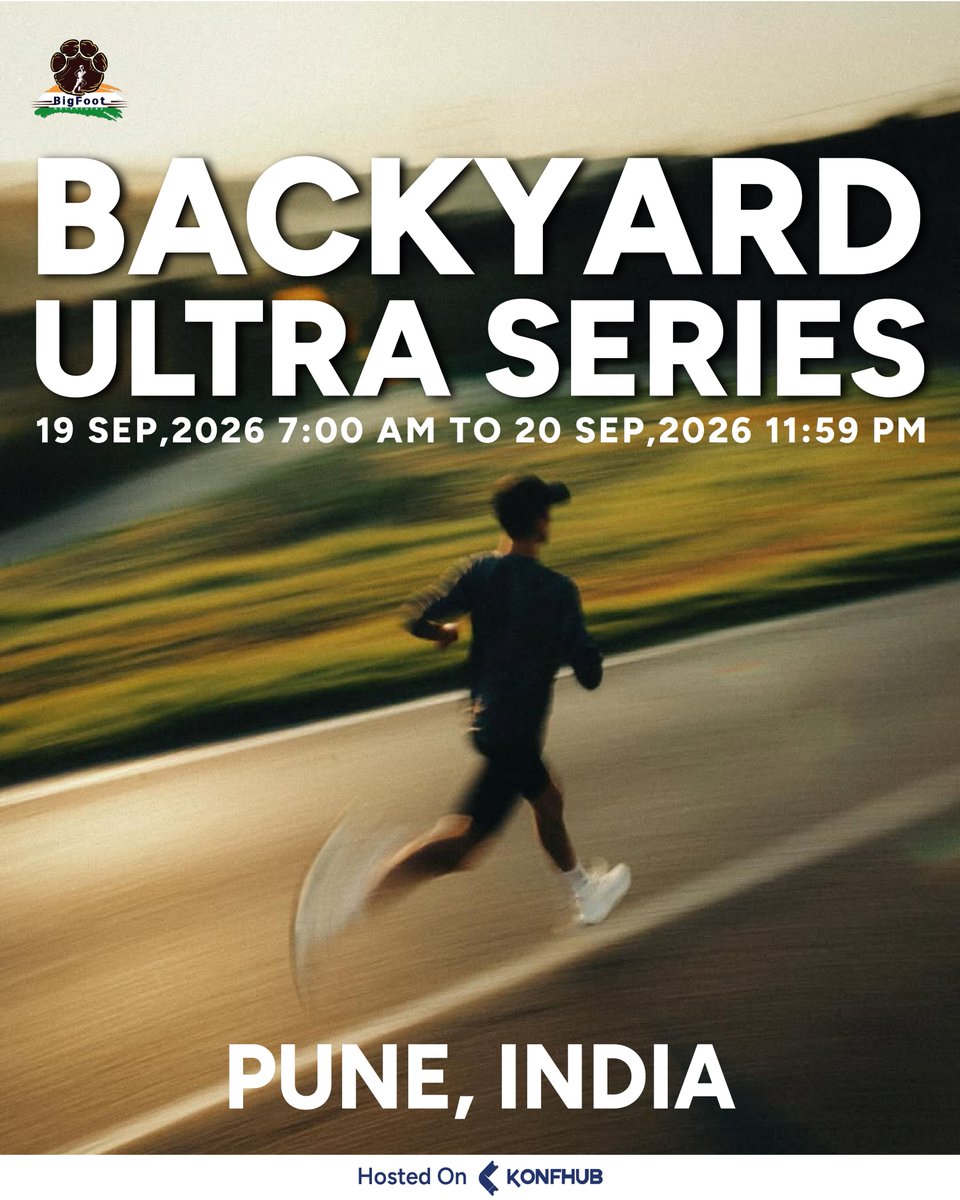 Push beyond limits. Go the distance others won’t. 🏃‍♂️🔥
The Bigfoot Backyard Ultra Series – Pune Chapter 2026 is not just a race
it’s a test of endurance, mindset, and pure grit. One loop at a time, one challenge at a time… until only the strongest remains.