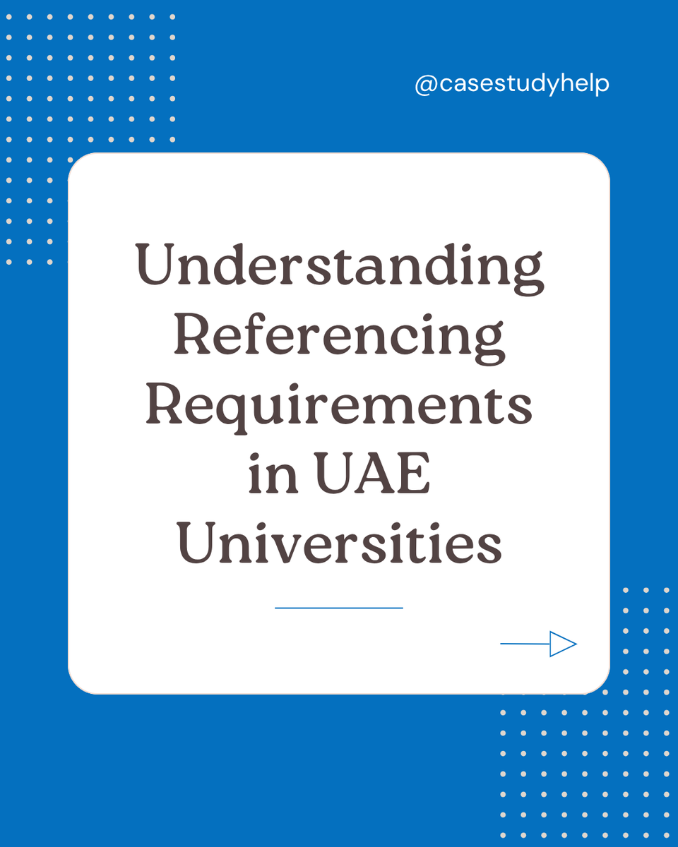casestudyhelp's tweet image. Think referencing is just a formality?

Proper referencing is the backbone of academic success in UAE universities.

tinyurl.com/5c93473n

#referencing #academicwriting #uaestudents #universitylife #studytips #avoidplagiarism #assignmenthelp #casestudyhelp