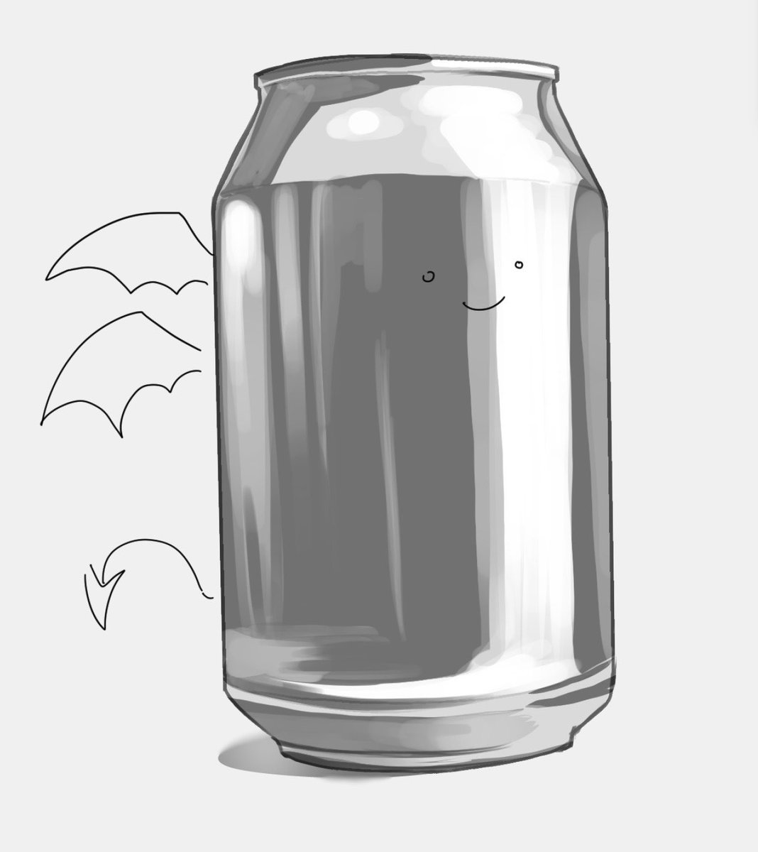 I drew a can as practice