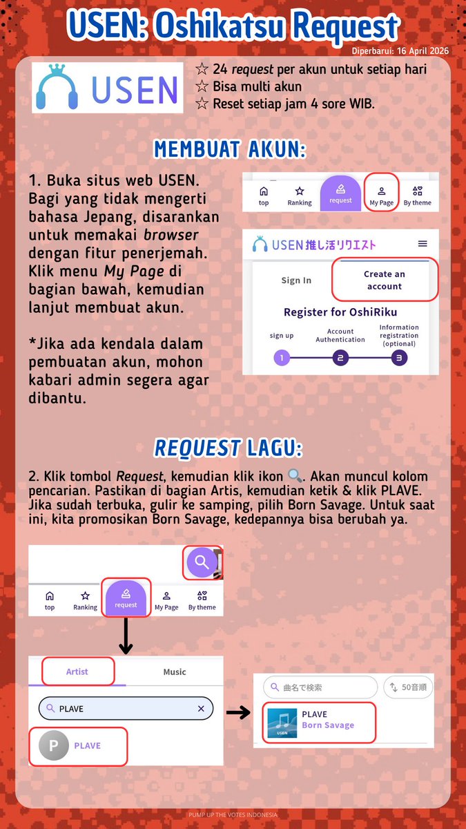 Pump Up The Votes Indonesia tweet media