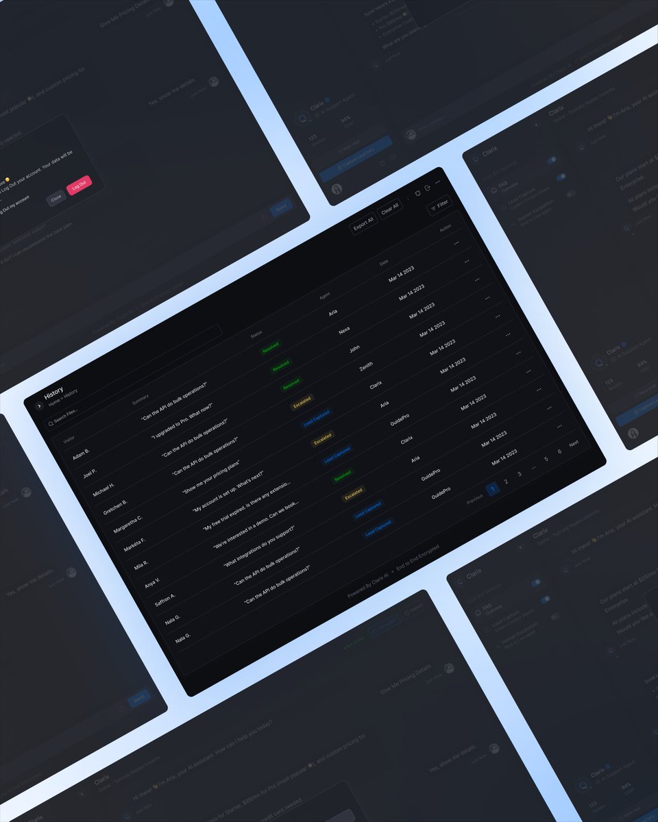 amilek_solution's tweet photo. 🌟 Redefining support with intelligent conversations 🤖

Clarix blends automation with thoughtful UX — turning complex workflows into seamless chat experiences ✅

#ChatbotDesign #AIUX #SaaS #UIUXDesign #ConversationalAI #ProductDesign #AIInterface #DesignThinking #Automation https://t.co/MjDj5WPN4w