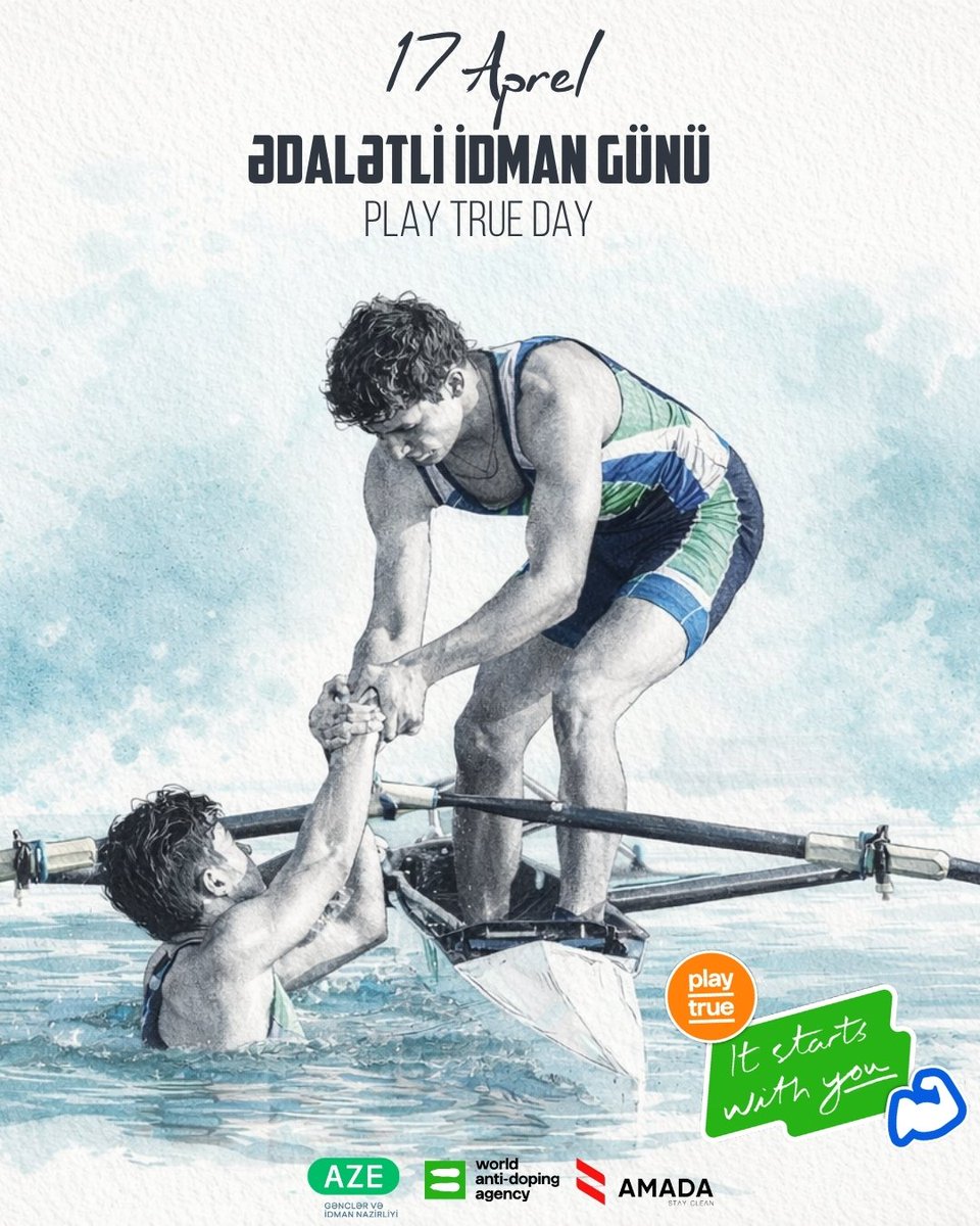 officialmys's tweet photo. 17 Aprel - Ədalətli İdman Günüdür. 
🤝Bəzən ən böyük qələbə finiş xəttini birinci keçmək deyil, rəqibinə əl uzatmaqdır. 
Ətraflı: https://t.co/3aXqD2WImw

#ƏdalətliİdmanGünü #PlayTrueDay https://t.co/mveNwXtpn8